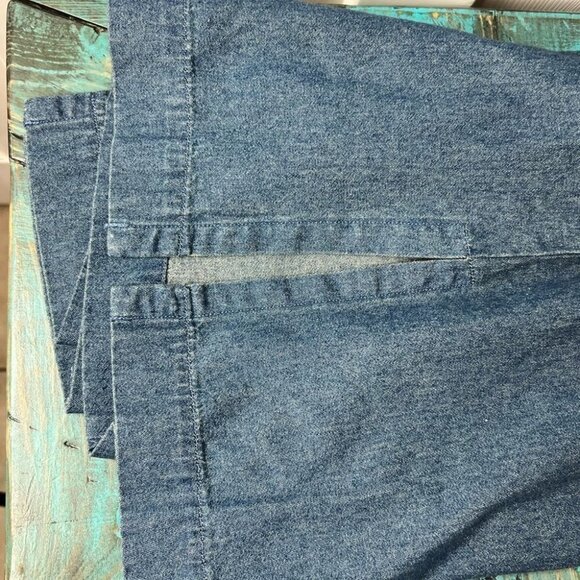 Vintage High Rise Wide Leg Denim Capris size 8 - Picture 5 of 6